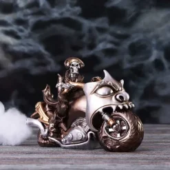 Nemesis Now Rebel Rider Bronze Skeleton Biker Figurine