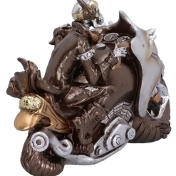Nemesis Now Rebel Rider Bronze Skeleton Biker Figurine