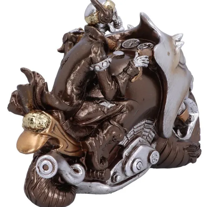 Nemesis Now Rebel Rider Bronze Skeleton Biker Figurine