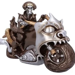 Nemesis Now Rebel Rider Bronze Skeleton Biker Figurine
