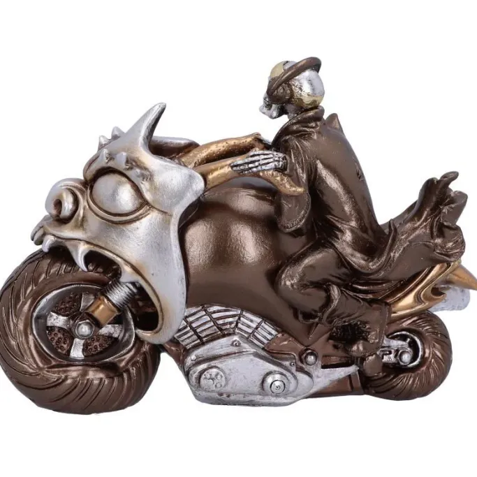 Nemesis Now Rebel Rider Bronze Skeleton Biker Figurine