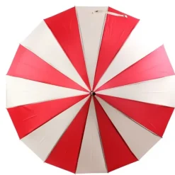 Soake Red and Cream Pagoda Umbrella / Parasol