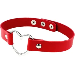 Gothic Collars Red Gothic Heart Choker