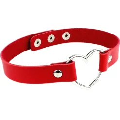 Gothic Collars Red Gothic Heart Choker