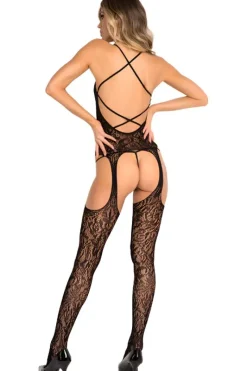 Rene Rofe Lace Seduction Bodystocking