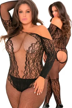 Rene Rofe Make You Melt Plus Size Bodystocking