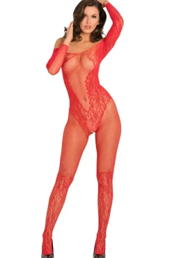 Rene Rofe Make You Melt Red Bodystocking