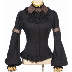 RQBL  Black Jabot and Wristbands