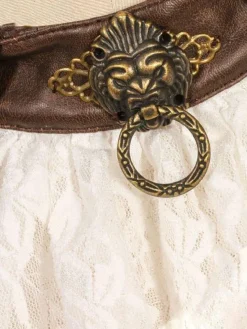 RQBL  White Jabot and Wristbands