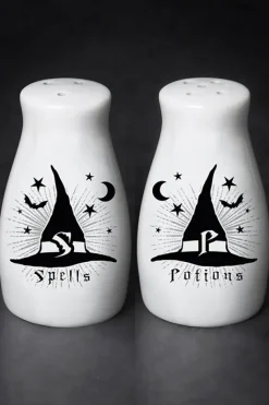 Alchemy Gothic S Spells, P Potions, Salt and Pepper Sets