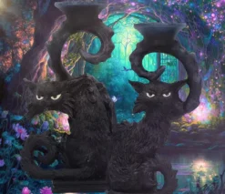 Nemesis Now Salem and Spite Candlestick Holders
