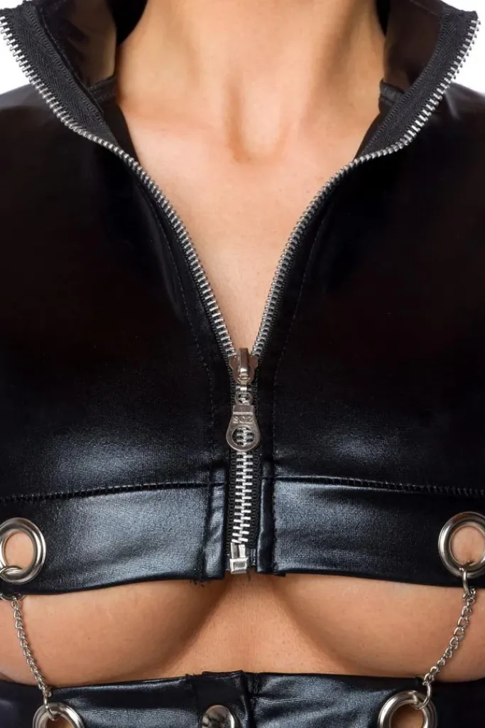 Saresia Dancewear Metal Wetlook Set