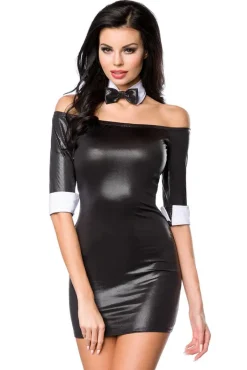 Saresia Mini Dress with Bow Tie (XS, L)