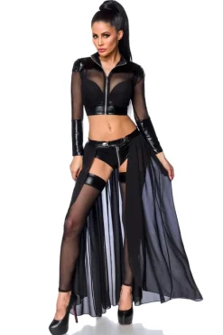 Saresia Transparent Black Gogo Set (XS, XL)