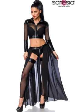 Saresia Transparent Black Gogo Set (XS, XL)