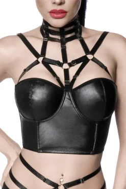 Saresia Wetlook Harness Top