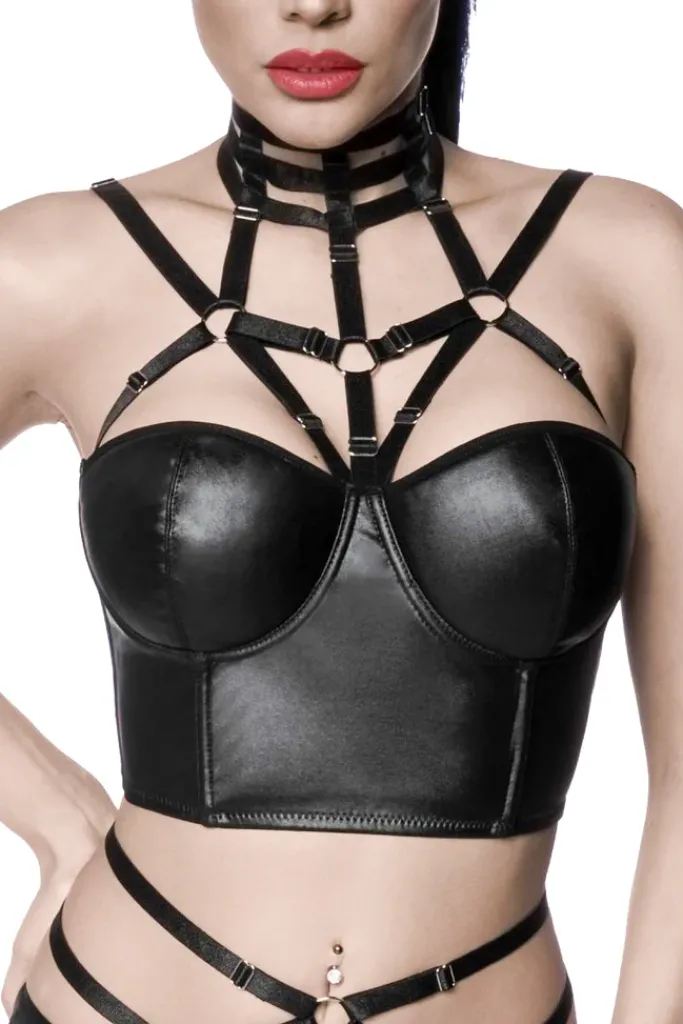 Saresia Wetlook Harness Top