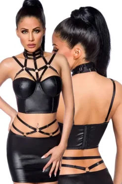 Saresia Wetlook Set with Skirt