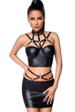 Saresia Wetlook Set with Skirt