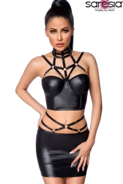Saresia Wetlook Set with Skirt