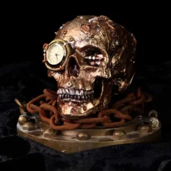 Nemesis Now Scrapped Steampunk Skull