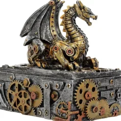 Nemesis Now Secrets of the Machine Steampunk Dragon Box