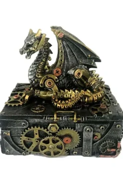 Nemesis Now Secrets of the Machine Steampunk Dragon Box