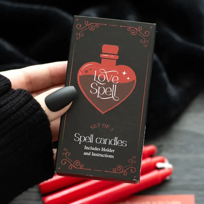 Something Different Set of 3 Love Spell Candles in a Box