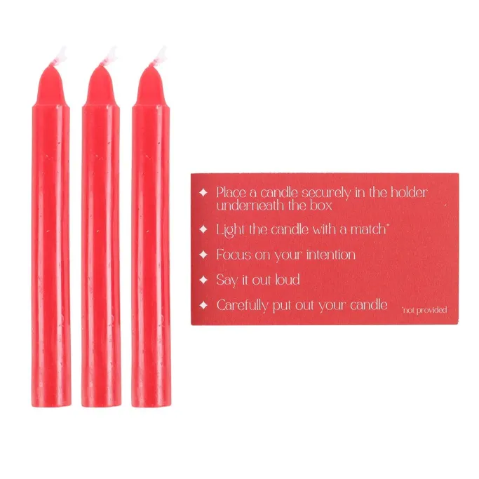 Something Different Set of 3 Love Spell Candles in a Box