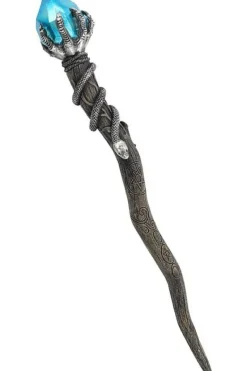 Something Different Silver Claw Wand with Blue Gem