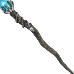 Something Different Silver Claw Wand with Blue Gem