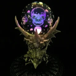 Nemesis Now Skeletal Realm Dragon Skull and LED Crystal Orb