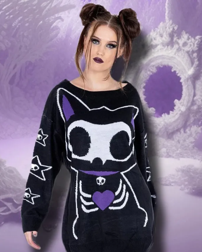 Innocent Clothing Skeleton Cat Jumper