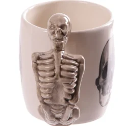 Puckator Skeleton Handle Gothic Skull Mug, Gift Boxed