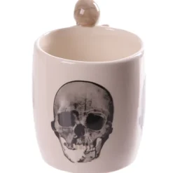 Puckator Skeleton Handle Gothic Skull Mug, Gift Boxed