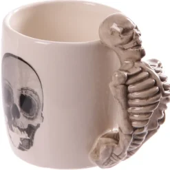 Puckator Skeleton Handle Gothic Skull Mug, Gift Boxed