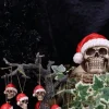 Nemesis Now Skull Christmas Tree Silent Night Bauble 4.3cm. Set of 12