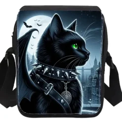 Oakhart Industries Small Gothic Bat Cat Shoulder Bag