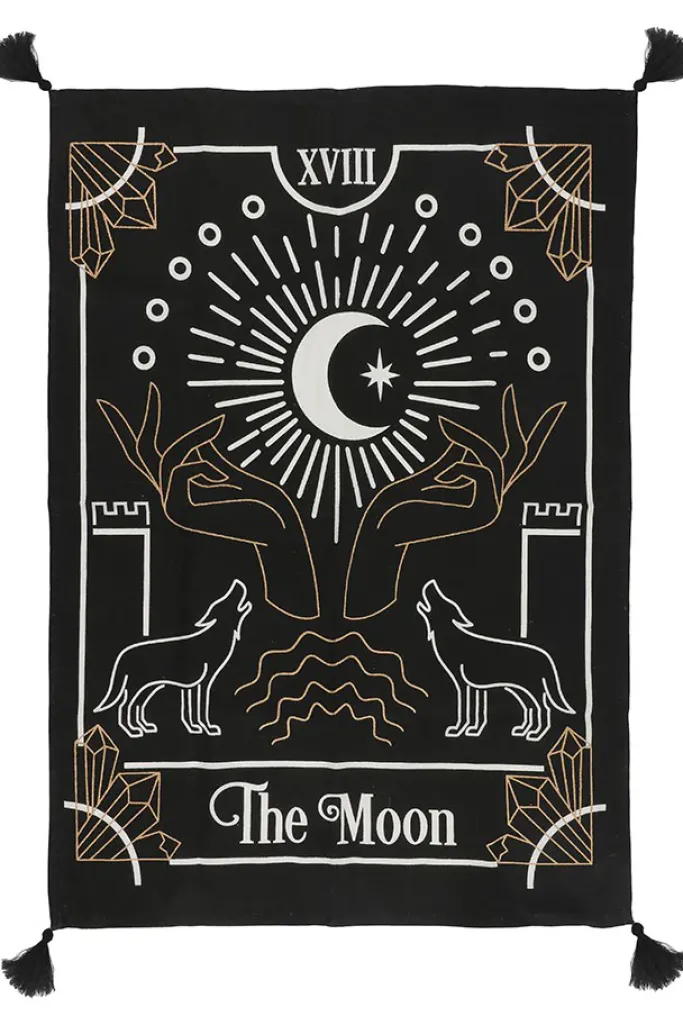 Something Different Small Moon Tarot Card Wall Tapestry
