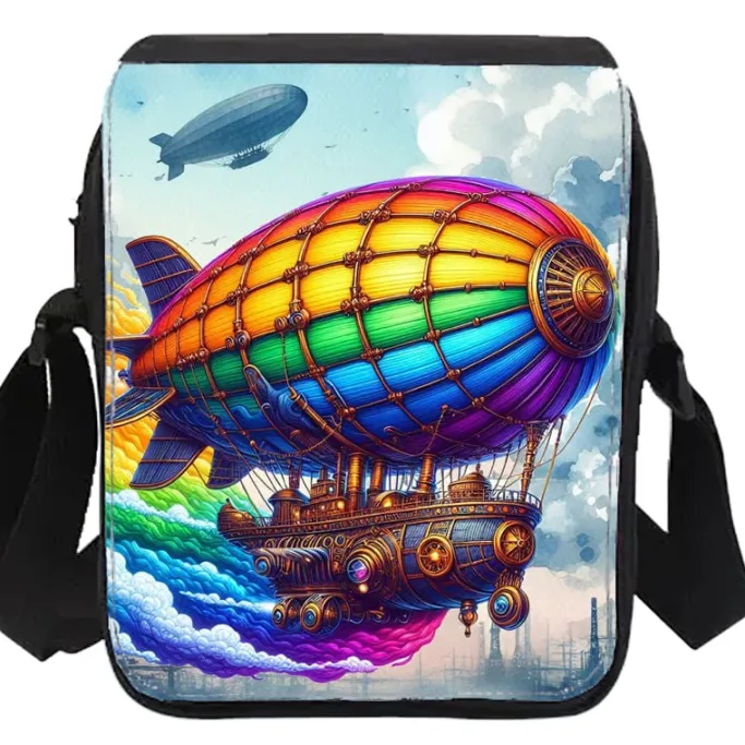 Oakhart Industries Small Rainbow Steampunk Airship Bag