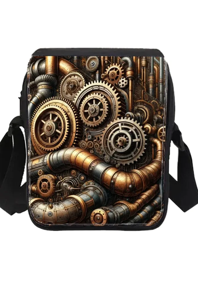 Oakhart Industries Small Steampunk Cog Shoulder Bag
