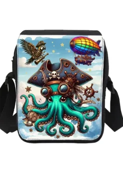 Oakhart Industries Small Steampunk Pirate Octopus Shoulder Bag
