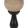 Something Different Smoke Grey Crystal Ball on Stand Small