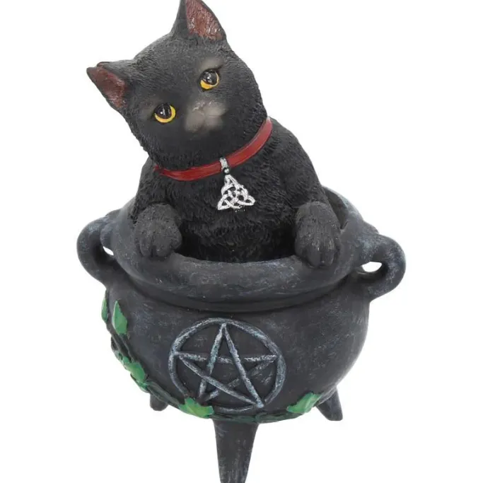 Nemesis Now Smudge Black Cat Cauldron Figurine