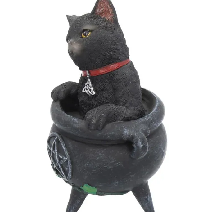 Nemesis Now Smudge Black Cat Cauldron Figurine