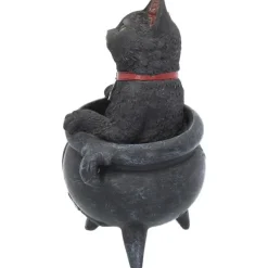 Nemesis Now Smudge Black Cat Cauldron Figurine