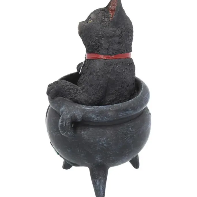 Nemesis Now Smudge Black Cat Cauldron Figurine