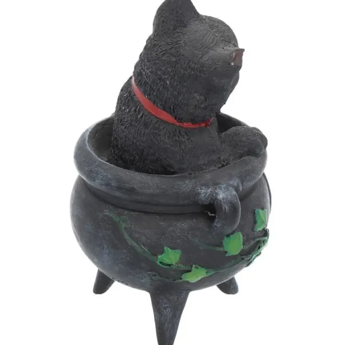 Nemesis Now Smudge Black Cat Cauldron Figurine