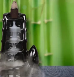 Something Different Split Bamboo Fountain Backflow Incense Burner
