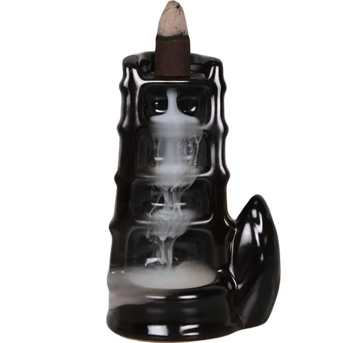 Something Different Split Bamboo Fountain Backflow Incense Burner